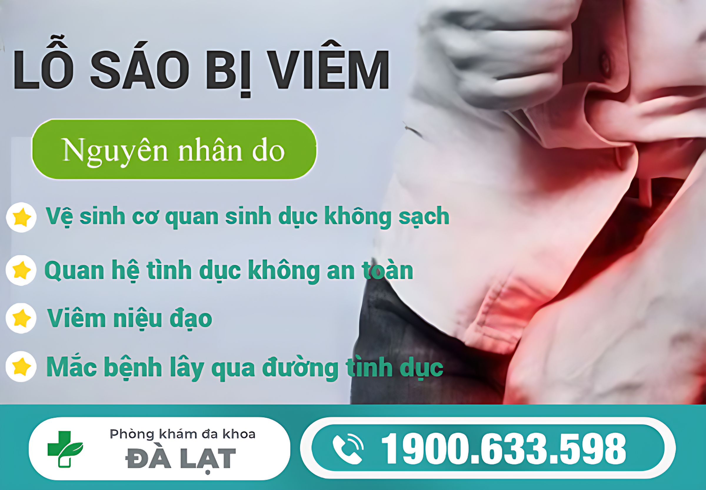 NAM GIỚI BỊ VIÊM LỖ SÁO: NGUYÊN NHÂN, DẤU HIỆU VÀ CÁCH ĐIỀU TRỊ HIỆU QUẢ